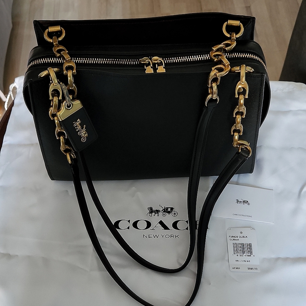 New Coach Rouge Shoulder Bag in Black